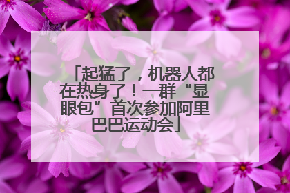 起猛了，机器人都在热身了！一群“显眼包”首次参加阿里巴巴运动会