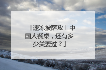 速冻披萨攻上中国人餐桌，还有多少关要过？