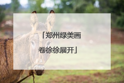 郑州绿美画卷徐徐展开