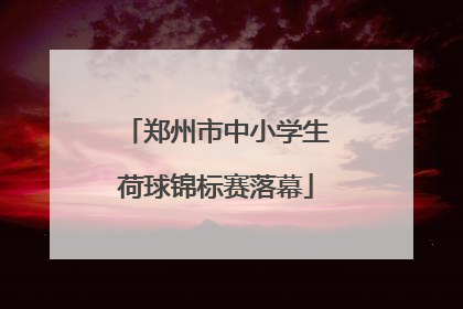 郑州市中小学生荷球锦标赛落幕