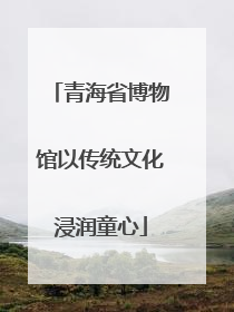 青海省博物馆以传统文化浸润童心