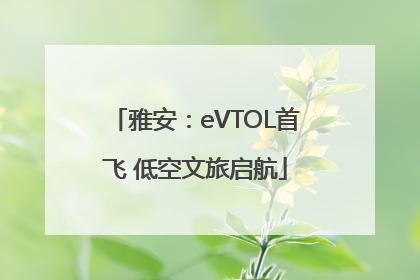 雅安：eVTOL首飞 低空文旅启航