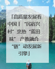 高质量发展看中国丨“民宿兴村”烹热“蓝田味” 产教融合“链”动发展新引擎