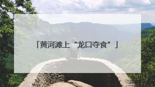 黄河滩上“龙口夺食”