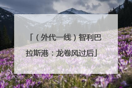 （外代一线）智利巴拉斯港：龙卷风过后