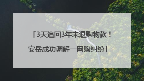 3天追回3年未退购物款！安岳成功调解一网购纠纷