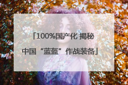 100%国产化 揭秘中国“蓝盔”作战装备