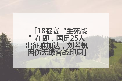 18强赛“生死战”在即，国足25人出征雅加达，刘若钒因伤无缘客战印尼