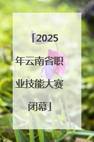 2025年云南省职业技能大赛闭幕
