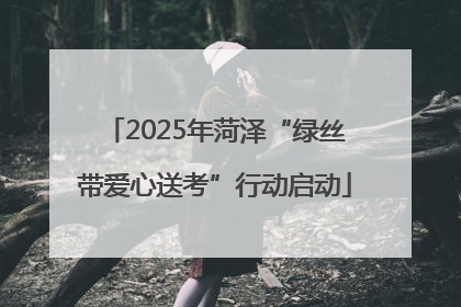 2025年菏泽“绿丝带爱心送考”行动启动