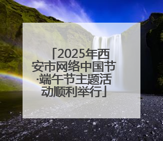2025年西安市网络中国节·端午节主题活动顺利举行
