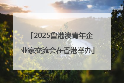 2025鲁港澳青年企业家交流会在香港举办