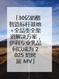 30亿奶酪智造标杆基地+全品类全渠道解决方案，伊利专业乳品何以成为 2025 焙烤展 MV