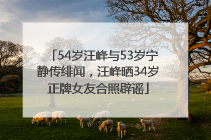 54岁汪峰与53岁宁静传绯闻，汪峰晒34岁正牌女友合照辟谣