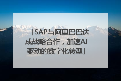 SAP与阿里巴巴达成战略合作，加速AI驱动的数字化转型