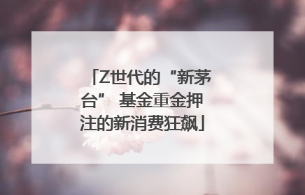 Z世代的“新茅台” 基金重金押注的新消费狂飙